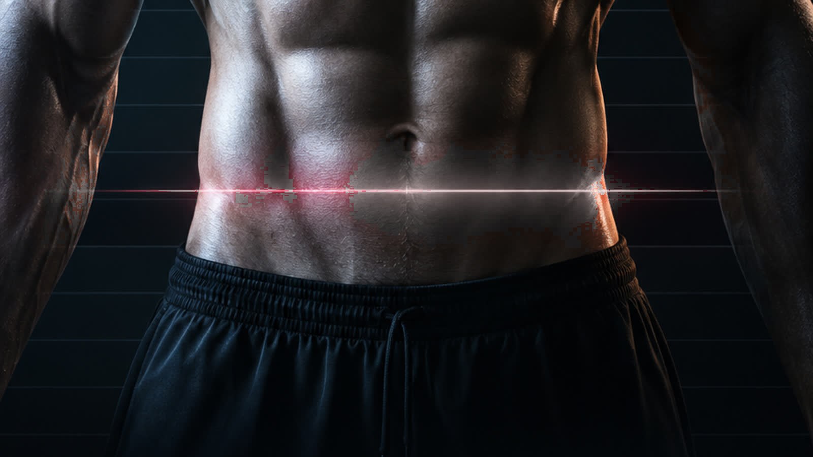 Altı core bölgesi kırmızıdan yeşile renklendirilmiş anatomik gövde modeli